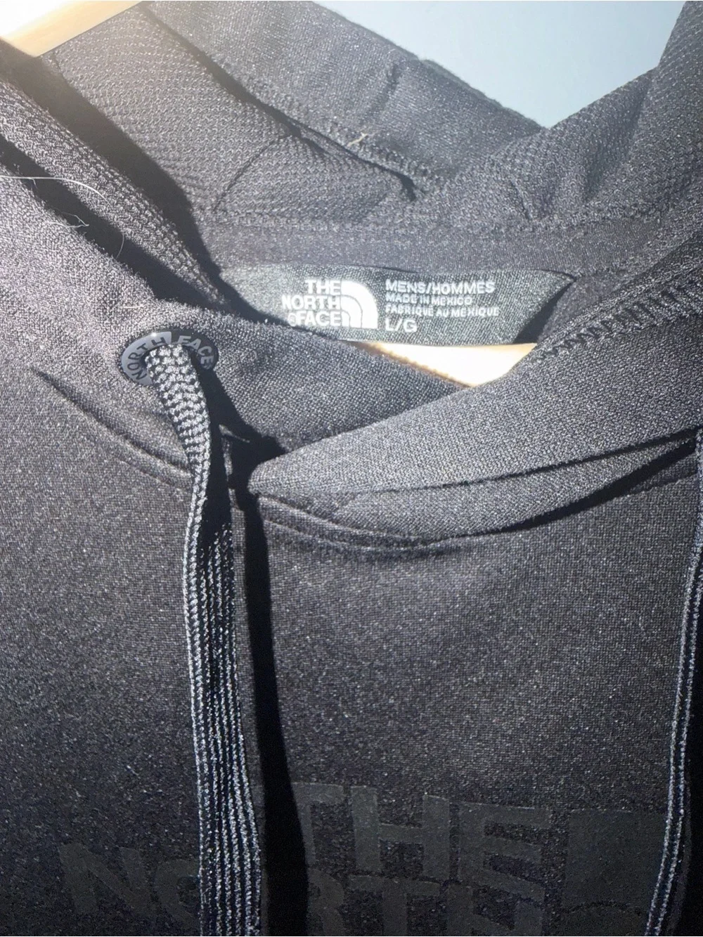 The North Face Black Pullover Hoodie with Tonal Logo